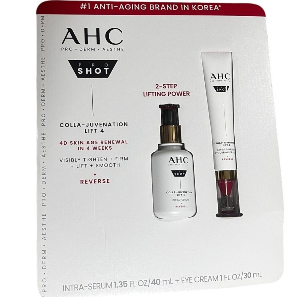 AHC Pro shot Colla-Juvenation Lift 4 Duo Set Intra Serum & Eye Cream NIP